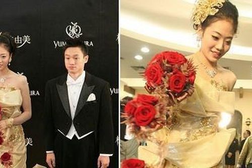 Bộ váy cưới bằng vàng đắt nhất làng giải trí Hoa ngữ