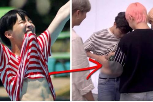 Thú vị các chàng trai BTS 'đọ' cơ bụng 6 múi cùng nhau