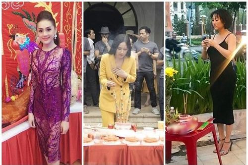 Mai Phương Thúy, Phi Thanh Vân bị chê vì mặc hở khi cúng tổ nghề