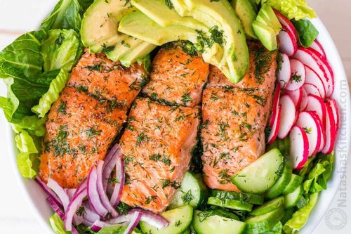 Salad cá hồi 'chuẩn healthy' cho bữa ăn nhanh gọn