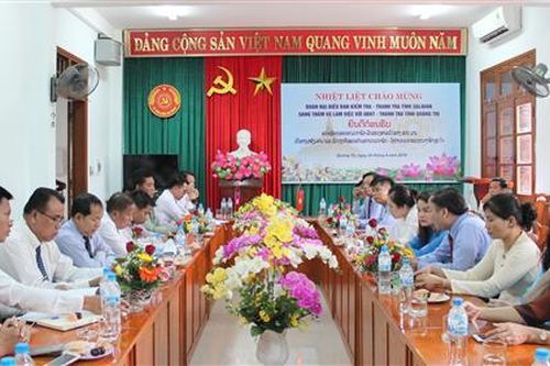 Ủy ban Kiểm tra Tỉnh ủy, Thanh tra tỉnh Quảng Trị làm việc với Ban Kiểm tra – Thanh tra tỉnh Salavan (Lào)