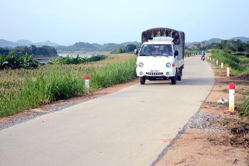 Sơn Dương bê tông hóa các tuyến đường đê