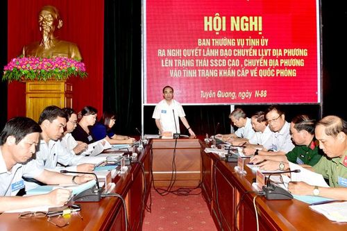 Khai mạc luyện tập phần cơ chế khung diễn tập KVPT tỉnh năm 2019