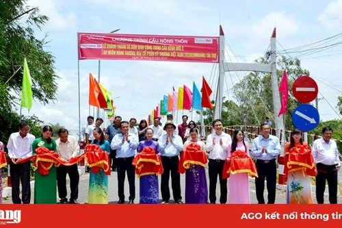 Khánh thành 12 cầu nông thôn do nguyên Chủ tịch nước Trương Tấn Sang vận động tài trợ