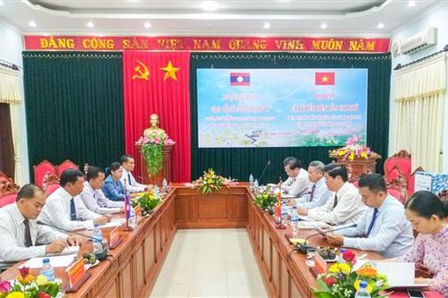 Hội đàm giữa Ban Tổ chức Tỉnh ủy Quảng Trị và Ban Tổ chức tỉnh Salavan