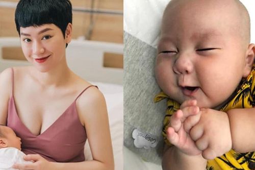 Mới 4 tháng tuổi, quý tử Trà My Idol biểu cảm như ... nghệ sĩ hài