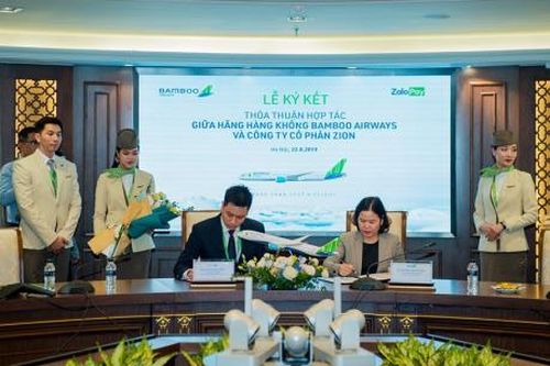 Bamboo Airways 'bắt tay' ví điện tử ZaloPay trong thanh toán và đặt vé máy bay