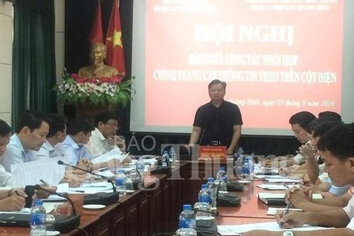 Quảng Bình thực hiện tốt công tác chỉnh trang cáp viễn thông tạo mỹ quan đô thị