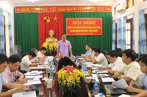 Đẩy nhanh tiến độ xây dựng khu hành chính mới huyện Đồng Hỷ