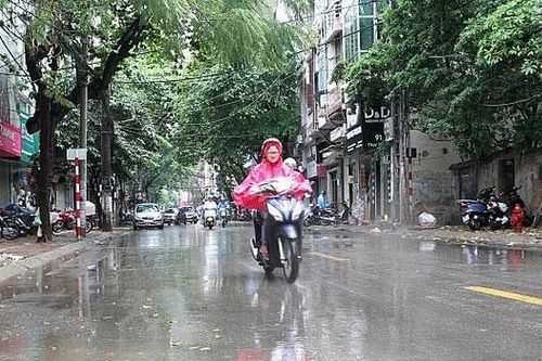 Mưa diện rộng ở Bắc Bộ và Bắc Trung Bộ