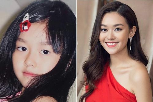 Á hậu Tường San đăng ảnh thời bé, được nhận xét nhan sắc tự nhiên