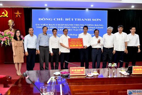 Thứ trưởng Thường trực Bùi Thanh Sơn thăm, làm việc tại tỉnh Sơn La
