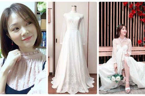 Cô gái xinh xắn dành 3 tháng tự tay may váy cưới gây 'sốt' mạng