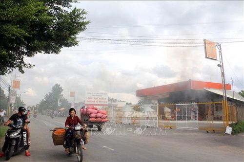 Hỏa hoạn thiêu rụi cây xăng tại Cửa hàng xăng dầu Nam Phương