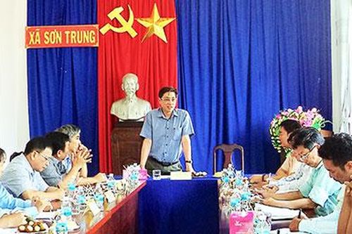 Chủ tịch UBND tỉnh Khánh Hòa làm việc với xã Sơn Trung