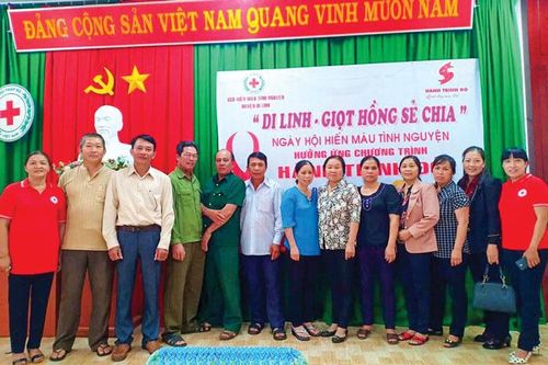 Tổ dân phố 2 - điểm sáng hiến máu tình nguyện