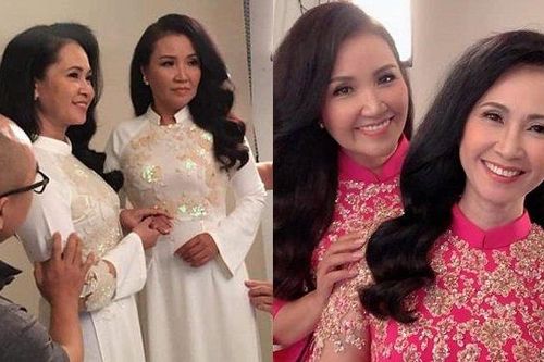 2 mẹ chồng 'hot nhất vịnh Bắc Bộ' Lan Hương và Ngân Quỳnh trẻ trung khi chụp ảnh áo dài