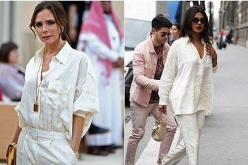 Đụng hàng bộ 'đồ ngủ' giá 50 triệu, Hoa hậu Ấn Độ thua xa Victoria Beckham về cách mix và thần thái