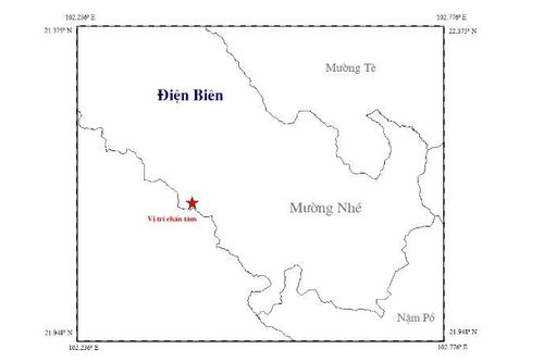 Động đất 2,8 độ richter khiến nhiều nhà dân ở Điện Biên rung lắc