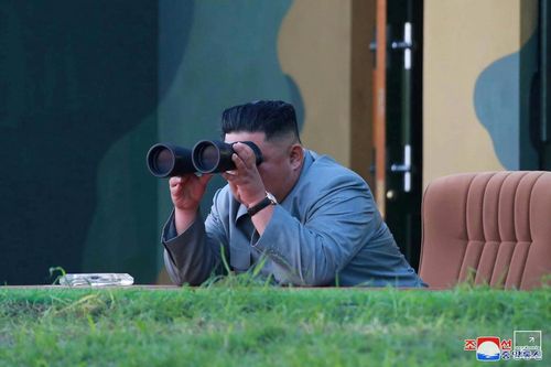 Ông Kim giám sát vụ thử 'bệ phóng đa tên lửa siêu to' của Triều Tiên