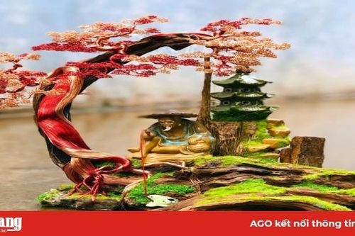 Độc đáo bonsai làm từ... dây đồng
