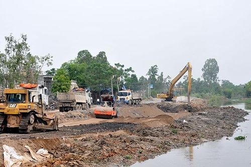 Đẩy nhanh tiến độ thi công tuyến đường Bái Đính - Ba Sao