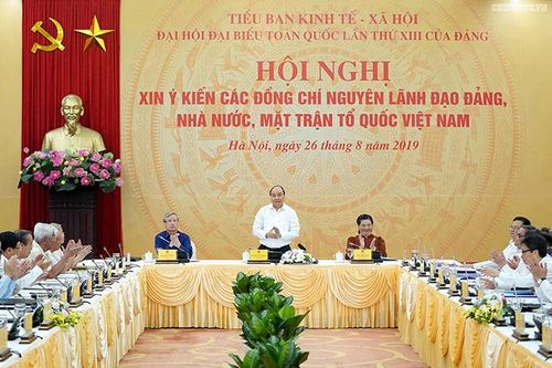 Thủ tướng nghe các nguyên lãnh đạo góp ý về Chiến lược KTXH