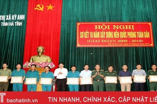Xây dựng lực lượng vũ trang TX Kỳ Anh có trình độ, sẵn sàng chiến đấu cao