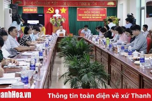 Đoàn công tác của Văn phòng Điều phối Xây dựng Nông thôn mới kiểm tra, đánh giá mức độ đạt chuẩn Nông thôn mới huyện Vĩnh Lộc