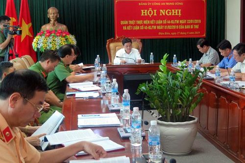 Đảng ủy Công an Trung ương triển khai thực hiện Kết luận 44, 45 của Ban Bí thư