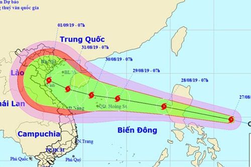 Áp thấp nhiệt đới mạnh thành bão Podul giật cấp 10
