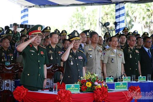 Việt Nam - Campuchia tuần tra chung biên giới và diễn tập chống tội phạm ma túy