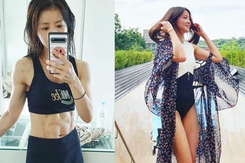 Bất ngờ trước múi bụng mỹ nhân một con của 'Vườn sao băng', ảnh trong và ngoài phòng gym sao mà khác nhau thế!