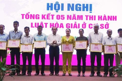 Trong 5 năm đã hòa giải thành hơn 20.000 vụ việc ở cơ sở