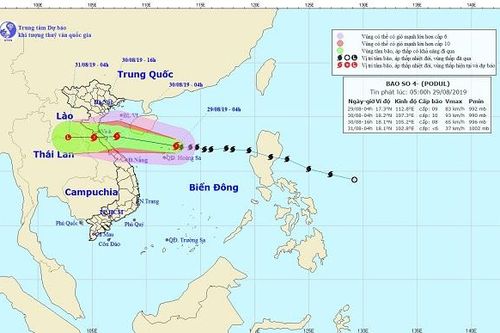 Diễn biến mới nhất của bão số 4, các tỉnh miền Trung sẽ mưa rất to
