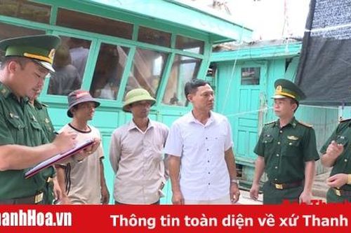 BĐBP Thanh Hóa khẩn trương kêu gọi tàu thuyền tránh trú bão số 4