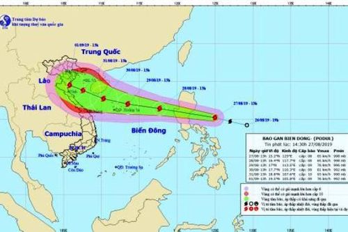Báo số 4 giật cấp 11 cách Quảng Trị-Quảng Ngãi 480km