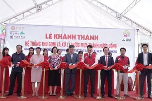 Lotte brings 'The Rainwater harvesting and treatment system into drinking water' for Phuong Canh Kindergarten
