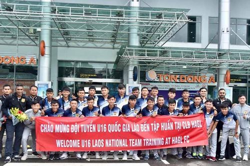 U16 Lào tập huấn tại Câu lạc bộ HA.GL