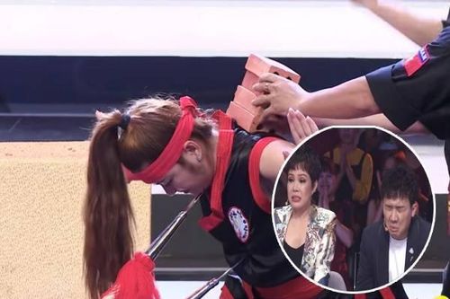 Trấn Thành không dám nhìn cô gái đâm yết hầu, công phá gạch trên sân khấu