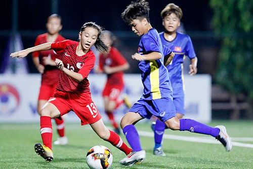 Giải BĐ nữ U15 quốc tế 2019: Chủ nhà nỗ lực bất thành