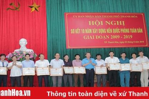 TP Thanh Hóa sơ kết 10 năm xây dựng nền quốc phòng toàn dân