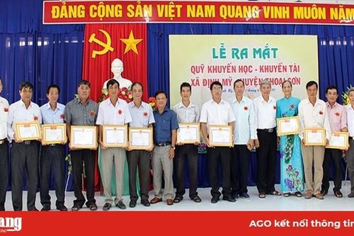 Quỹ Khuyến học - khuyến tài - 'điểm sáng' vì sự nghiệp giáo dục của huyện Thoại Sơn