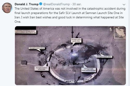 Iran bác tuyên bố 'lạ' của ông Trump sau vụ nổ tên lửa