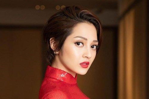 Bảo Anh gợi cảm, chứng minh để tóc ngắn vẫn mặc áo dài đẹp