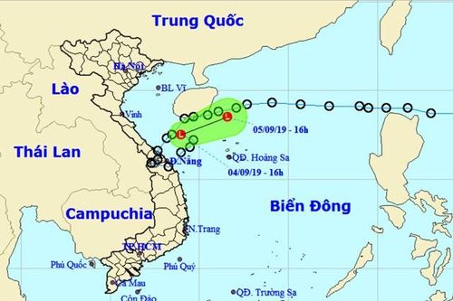 Áp thấp nhiệt đới suy yếu thành vùng áp thấp