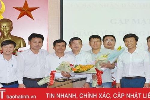Tiếp nhận 12 giáo viên THCS biệt phái về công tác tại TX Kỳ Anh