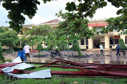 Nghệ An: Có thể cho lùi khai giảng năm học mới do diễn biến mưa bão
