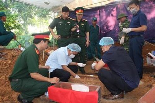 Bộ CHQS tỉnh Thái Nguyên quy tập 14 hài cốt liệt sĩ
