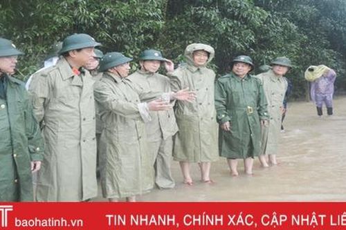 Không để nhân dân vùng lũ Hà Tĩnh thiếu lương thực, nước uống